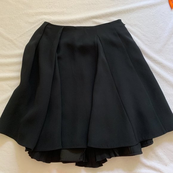 Dior dark navy mini pleated silk skirt FR 36 2 4 - Picture 6 of 12